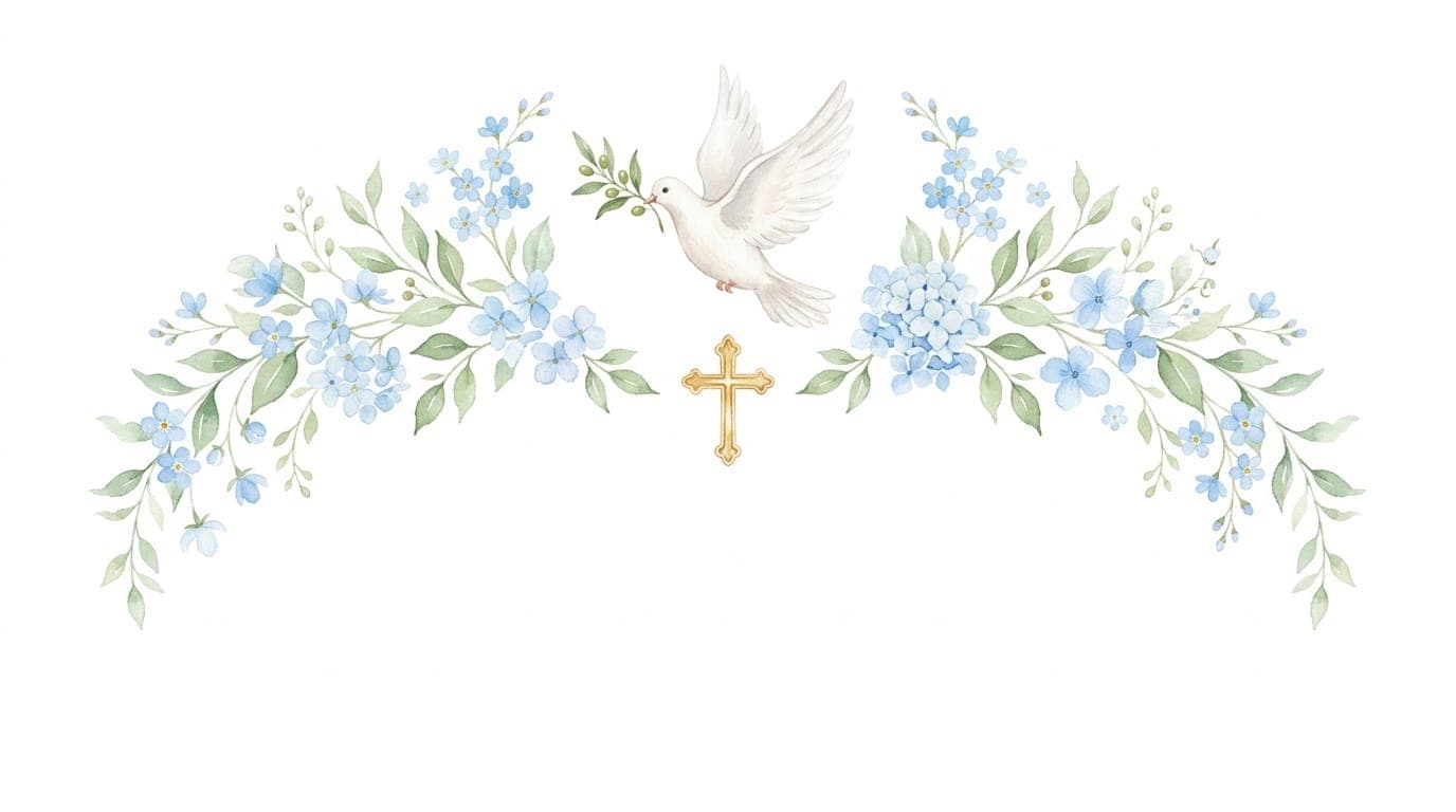 Arte de la invitación de bautizo
